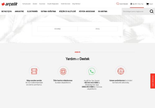 
                            3. Log In - Arçelik