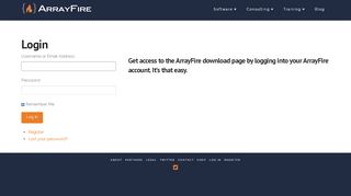 
                            2. Log In | ArrayFire