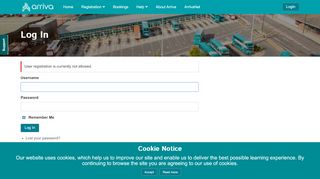 
                            7. Log In – Arriva HuB