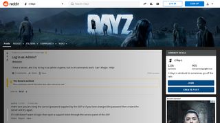 
                            2. Log in as Admin? : dayz - Reddit