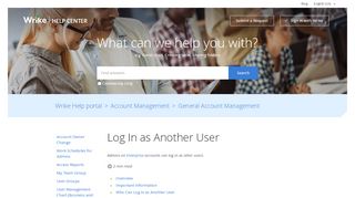 
                            6. Log In as Another User – Wrike Help portal
