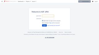 
                            6. Log in - ASF JIRA - Apache issues