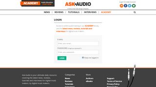 
                            7. Log In - Ask.Audio