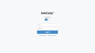 
                            1. Log in | AskCody Manager