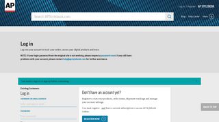 
                            3. Log in - Associated Press Stylebook