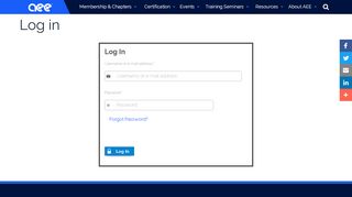 
                            3. Log in | Association of Energy Engineers