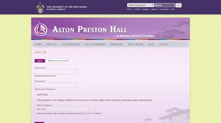 
                            12. Log in | Aston Preston Hall, UWI Mona - The University of the West ...