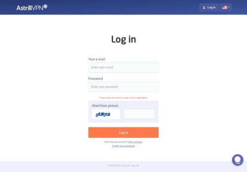 
                            1. Log in | Astrill VPN