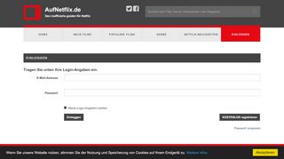 
                            7. Log in - AufNetflix.de