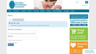 
                            13. Log in | Australian Breastfeeding Association