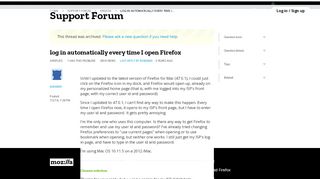 
                            7. log in automatically every time I open Firefox | Firefox Support Forum ...