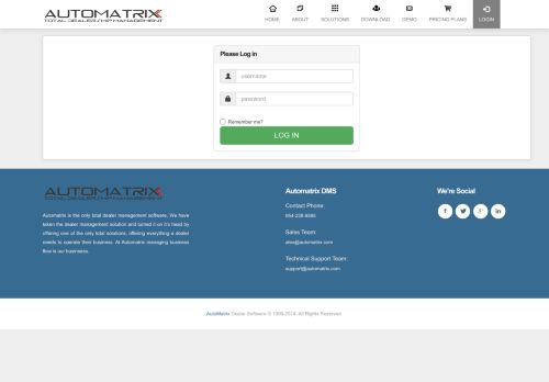 
                            1. Log in - AutoMatrix DMS