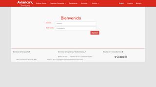 
                            9. Log in - Avianca Services