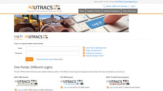 
                            8. Log In - AZ UTRACS