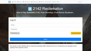 
                            12. Log In - Battlefield 2142 - Reclamation