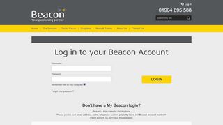 
                            8. Log In - Beacon Purchasing