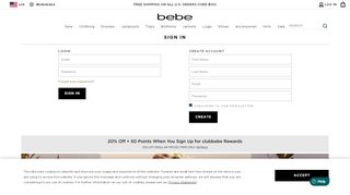 
                            1. Log In - Bebe