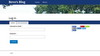 
                            8. Log in | Bevo's Blog