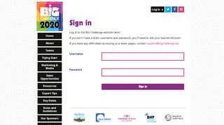 
                            13. Log in - | BiG Challenge 12 (2018-19) | Sheffield's Enterprise ...