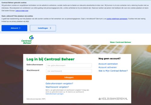 
                            4. Log in bij Centraal Beheer