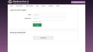 
                            1. Log in bij Mediumchat. Welkom!