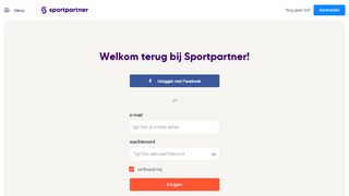 
                            1. Log in bij Sportpartner en maak kennis met je lokale contacten!