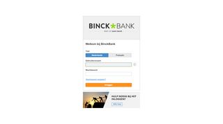 
                            3. Log in - Binck.be