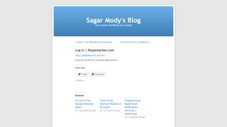 
                            9. Log in | Blapkmarket.com | Sagar Mody's Blog