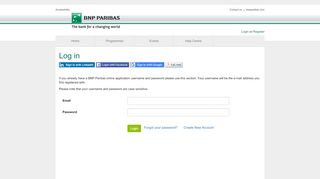 
                            3. Log in - BNP Paribas