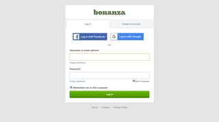 
                            1. Log in - Bonanza