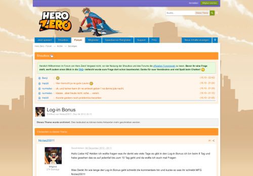 
                            1. Log-in Bonus - Sonstiges - Hero Zero - Forum