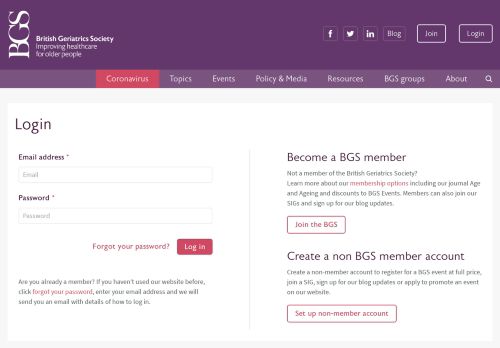 
                            8. Log in | British Geriatrics Society