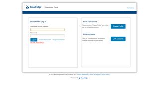 
                            1. Log In - Broadridge