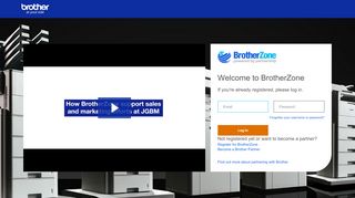 
                            4. Log in - Brother UK Partner Portal
