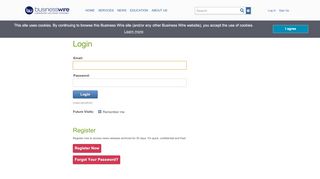 
                            1. Log In - Business Wire