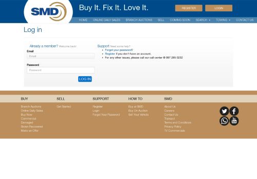 
                            9. Log in - Buy It. Fix It. Love It. - SMD