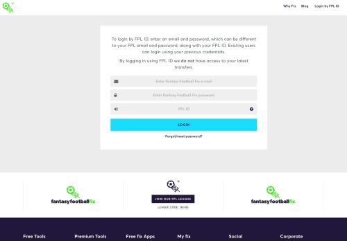 
                            7. Log in by FPL ID - Fantasy Football Fix