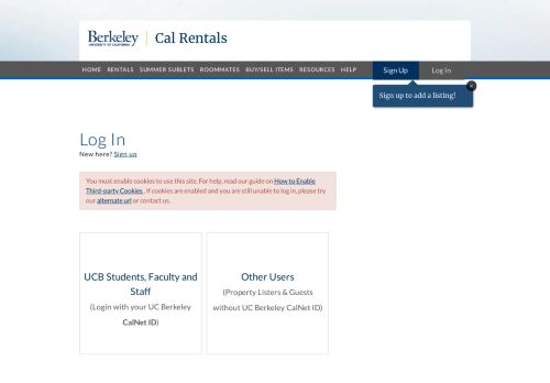 
                            1. Log In - Cal Rentals - UC Berkeley