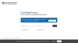 
                            1. Log in | Cambridge International