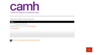 
                            1. Log in - CAMH Volunteer Resources