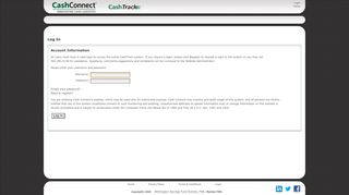 
                            1. Log In - Cash Connect