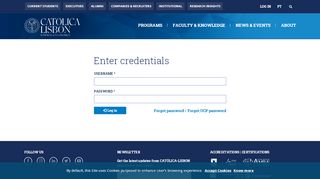 
                            3. Log in | CATÓLICA-LISBON