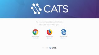 
                            3. Log In - CATS Applicant Tracking System