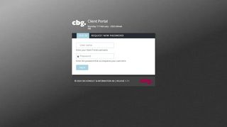 
                            1. Log in - CBG Client Portal