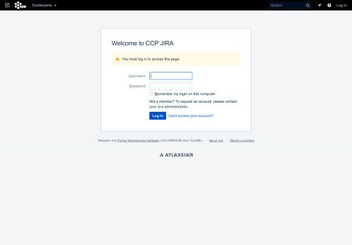 
                            12. Log In - CCP JIRA