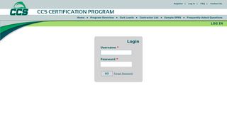 
                            10. LOG IN - CCS Certification Program