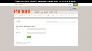 
                            11. Log In - CERES Fair Food