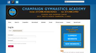 
                            11. Log in | Champaign Gymnastics Academy