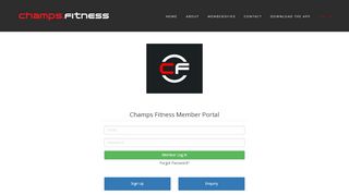 
                            10. Log in - Champs Fitness