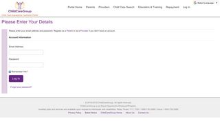 
                            7. Log In - ChildCareGroup's Child Care Assistance Customer Portal